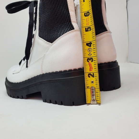 Indigo Road Wilder Combat Boots - Women's - Black and White Size 8 1/2 - Picture 13 of 15